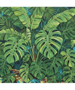 Lush Tropical Monstera Foliage Paint By Numbers
