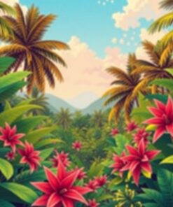 Lush Tropical Screen Premiere Paint By Numbers