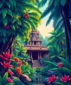 Temple Depths Paint Numbers