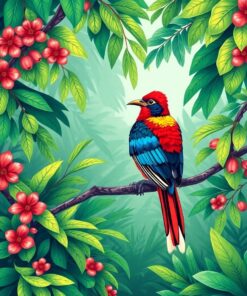 Trogon Hideaway Paint Numbers