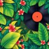 Lush Tropical Vinyl Wall Paint By Numbers