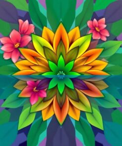 Water Geometry Paint Numbers