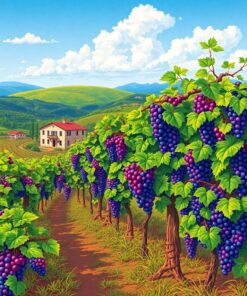 Vines Grapes Paint Numbers