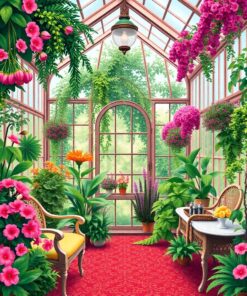 Glasshouse Oasis Paint Numbers