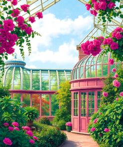 Greenhouse Architecture Paint Numbers