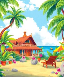 Island Hideaway Paint Numbers