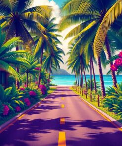 Island Road Paint Numbers