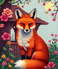 Pavilion Fox Paint Numbers