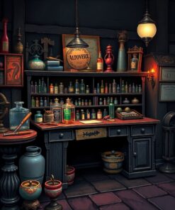 Apothecary Desk Paint Numbers