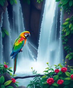 Misty Falls Paint Numbers