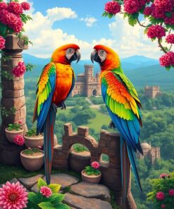 Overlooking Ruins Paint Numbers