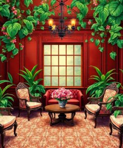 Tropical Vines Paint Numbers