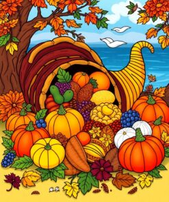 Cornucopia Spread Paint Numbers