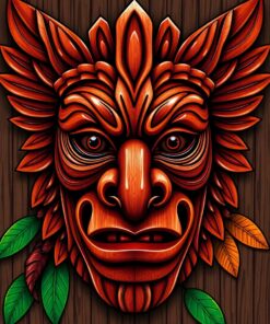 Warrior Mask Paint Numbers