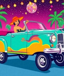 Mai Tais On Wheels Paint By Numbers