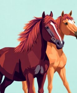 Wild Steeds Paint Numbers