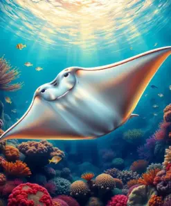 Majestic Manta Reef Paint By Numbers