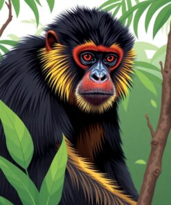 Primate Study Paint Numbers