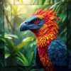 Majestic Rainforest Raptor paint by numbers