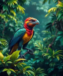 Majestic Rainforest Raptor Paint By Numbers