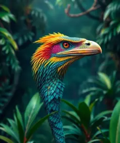 Majestic Rainforest Raptor Paint By Numbers