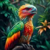 Majestic Rainforest Raptor Paint By Numbers