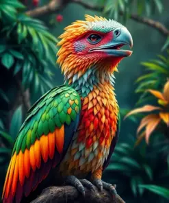 Majestic Rainforest Raptor Paint By Numbers
