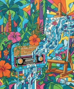 Making Tropical Radio Rain Paint By Numbers