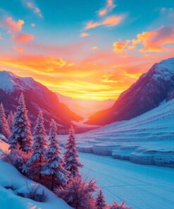 Vintage Sunset Paint Numbers