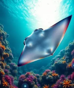 Manta Over Tropical Reef Paint By Numbers