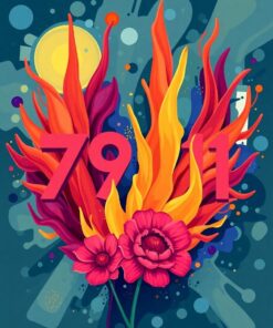 Turquoise Waves Paint Numbers