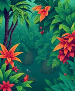 Lush Tropics Paint Numbers