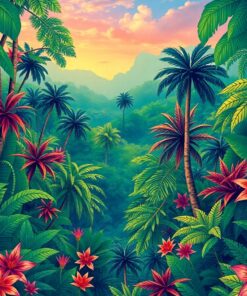 Mapping The Tropical Rainforest Paint By Numbers