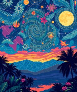 Tropical Skies Paint Numbers