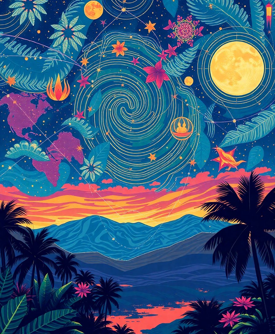 Tropical Skies Paint Numbers Tropical Skies Paint Numbers