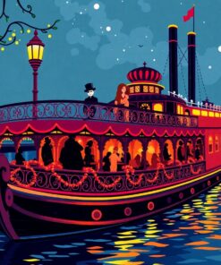 Masked Evening Riverboat Revelry Paint By Numbers