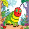 Jungle Caterpillar Paint Numbers