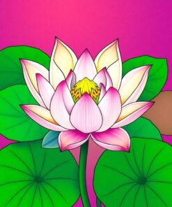 Lotus Bloom Paint Numbers