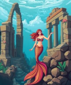 Atlantis Ruins Paint Numbers