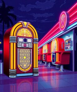 Diner Nights Paint Numbers