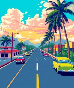 Cuban Highway Paint Numbers