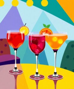 Lounge Cocktails Paint Numbers