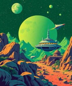 Planet Voyage Paint Numbers