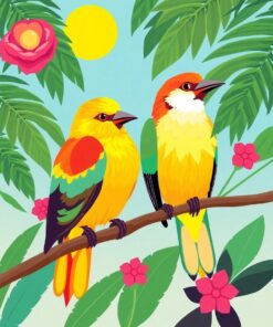 Motel Birds Paint Numbers