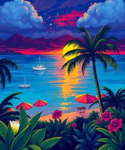 Tropical View Paint Numbers