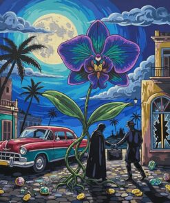 Midnight Havana Orchid Crime Paint By Numbers