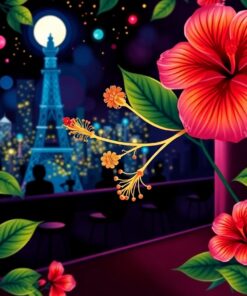 Hibiscus Cabaret Paint Numbers