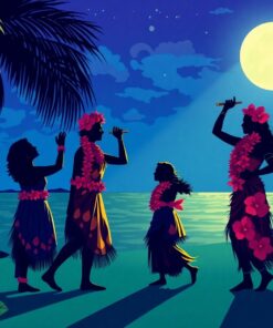 Hula Shadows Paint Numbers