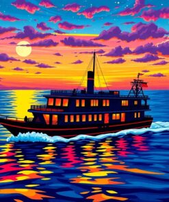 Midnight Island Cruise Thriller Paint By Numbers