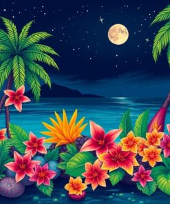 Midnight Island Still Life Paint By Numbers